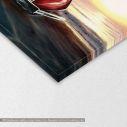 Canvas print Retro red car, detail