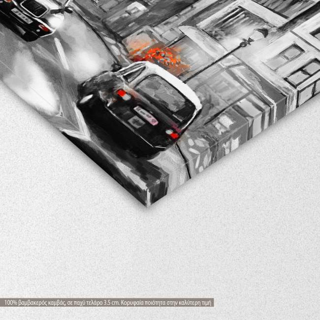 Canvas print Street view of London I, detail