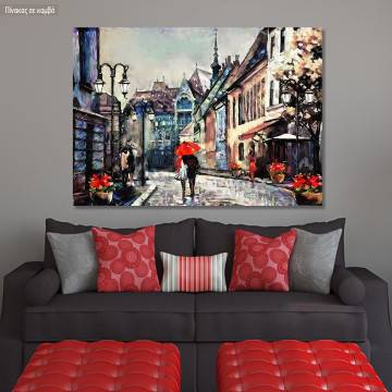 Canvas print Street view of Budapest