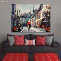 Canvas print Street view of Budapest