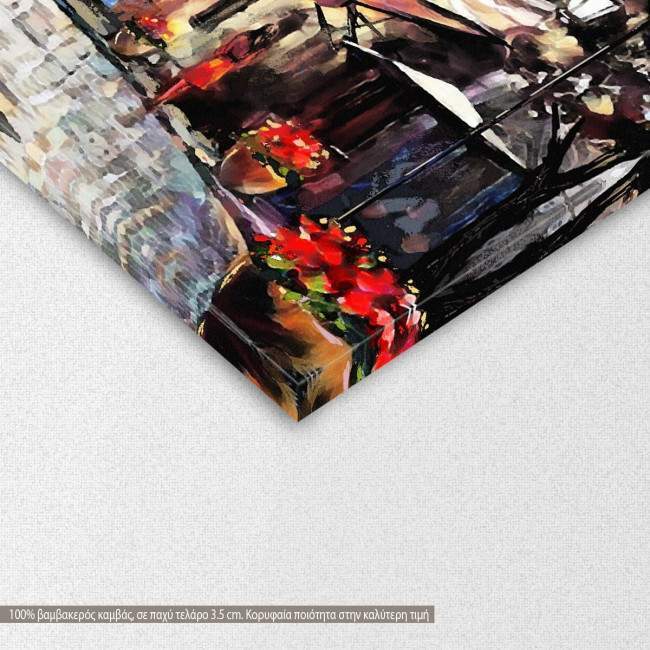 Πίνακας σε καμβά Street view of Budapest, λεπτομέρεια