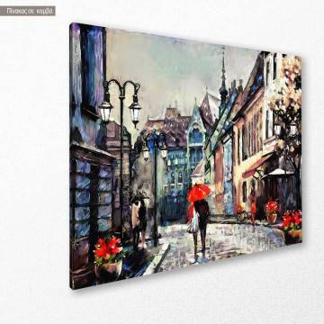 Canvas print Street view of Budapest Framed canvas View 1 2