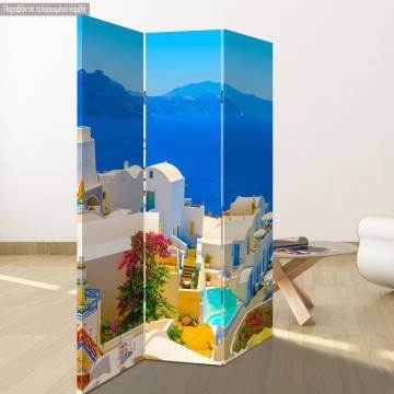 Room divider Colors of Greece, Santorini