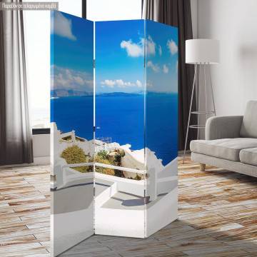 Room divider Santorini view