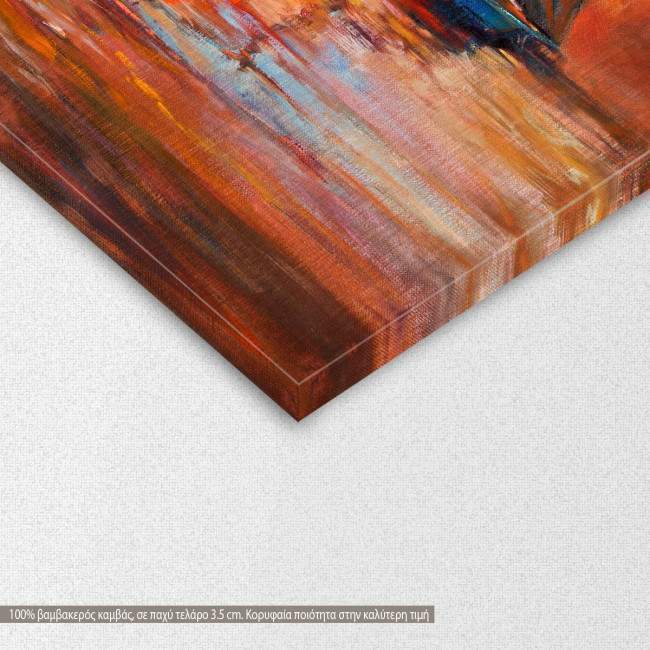 Canvas print Boats and ocean, detail