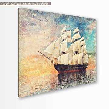 Canvas print Old Sail ship Framed canvas View 1 2