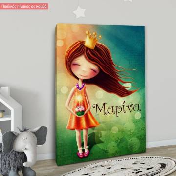 Canvas print Our princess birthday 2