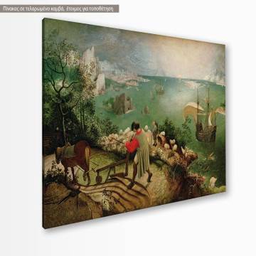 Πίνακας ζωγραφικής The fall of Icarus, Bruegel Pieter, αντίγραφο σε καμβά 2