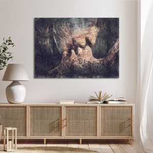 Canvas print Silent kiss Framed canvas View 1 2