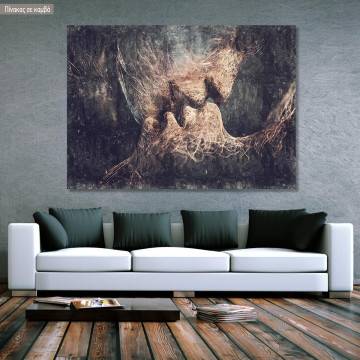 Πίνακας σε καμβά Silent kiss