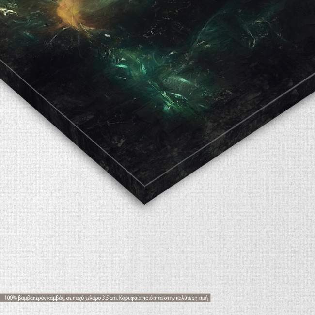 Canvas print Deers at forest, detail