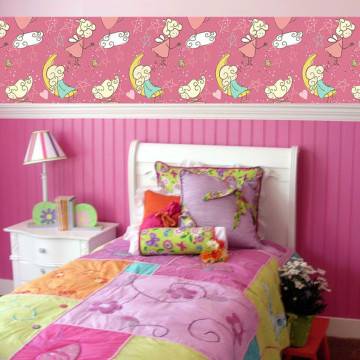 Border, Fairy and enchanted frog