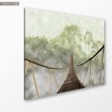 Πίνακας σε καμβά Γέφυρα στη ζούγκλα, Jungle bridge, κοντινό