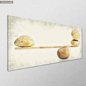 Canvas print Zen stone scales panoramic Framed canvas View 1 2
