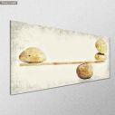 Canvas print Zen stone scales, panoramic, side