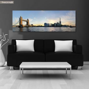 Canvas print London bridge in the morning, panoramic