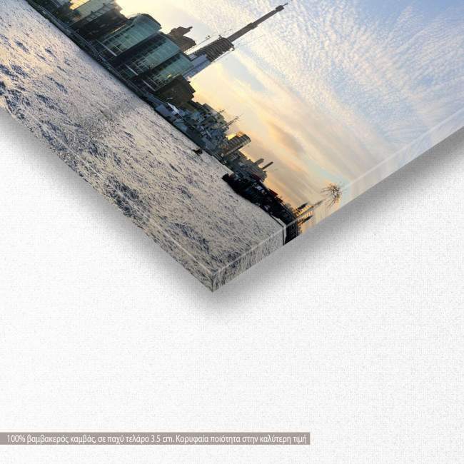 Canvas print London bridge in the morning, panoramic, detail