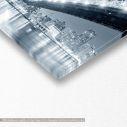 Canvas print New York at night, panoramic, detail