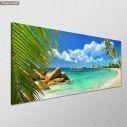 Canvas print Paradise beach II, panoramic, side