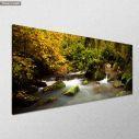 Canvas print The waterfall, panoramic, side