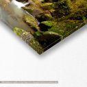Canvas print The waterfall, panoramic, detail