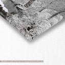 Canvas print Stone bridge in winter time, panoramic, detail