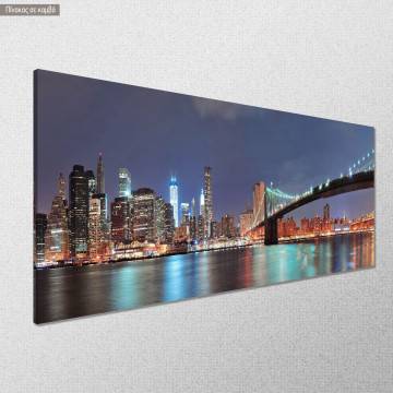 Canvas print New York city panoramic Framed canvas View 1 2