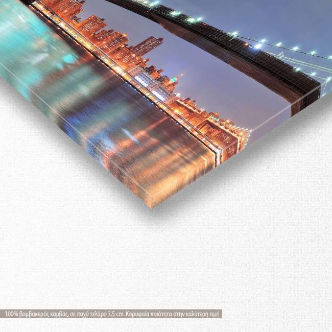 Canvas print New York city, panoramic, detail