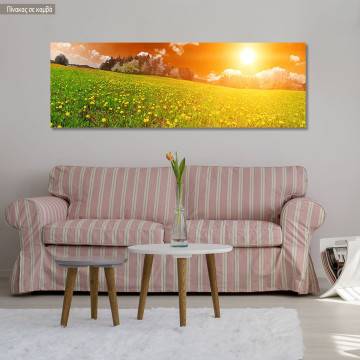 Canvas print Spring, panoramic