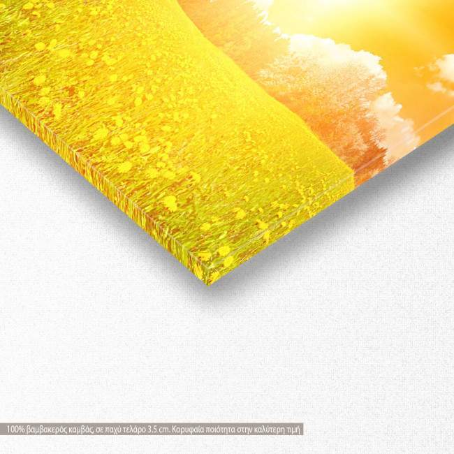 Canvas print Spring, panoramic, detail