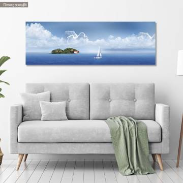 Canvas print Paradise island, panoramic