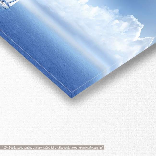 Canvas print Paradise island, panoramic, detail