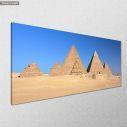 Canvas print Pyramids of Giza, panoramic, side