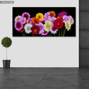 Canvas print Flowers, panoramic