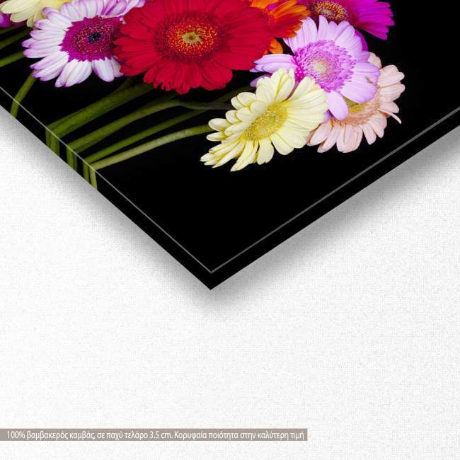 Πίνακας σε καμβά Flowers, πανοραμικός, λεπτομέρεια