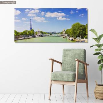 Canvas print Pont Alexandre, panoramic