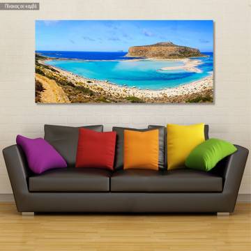 Canvas print Balo's lagoon, panoramic