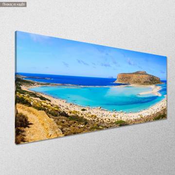 Canvas print Balo's lagoon panoramic Framed canvas View 1 2