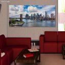 Canvas print New York city view, panoramic