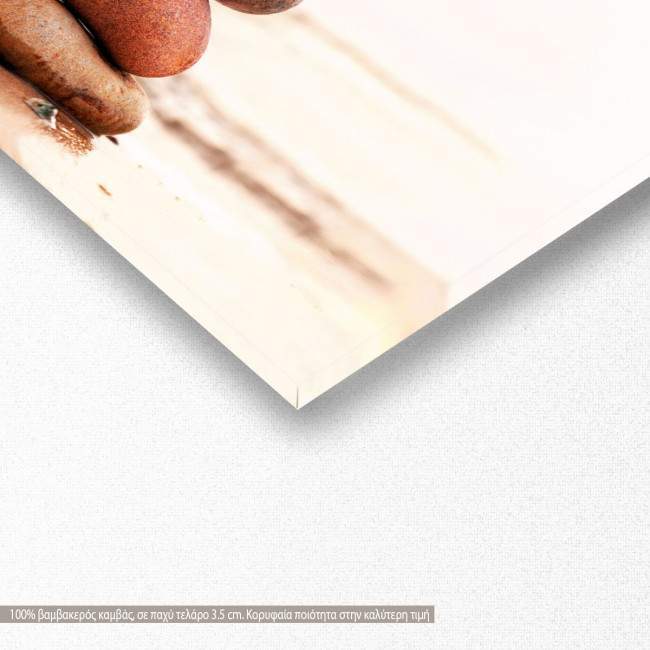 Canvas print Stone pyramid, panoramic, detail