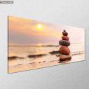 Canvas print Stone pyramid, panoramic, side
