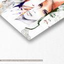 Canvas print Beautiful faces, panoramic