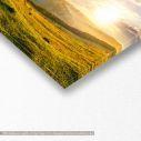 Canvas print Mountains in sunset, panoramic, detail