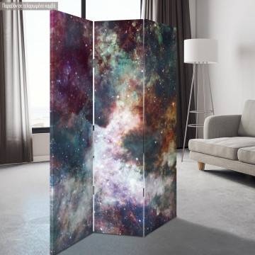 Room divider Colorful starry night sky