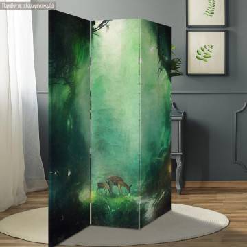 Room divider Deer at the forest