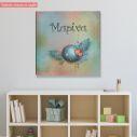 Kids canvas print Little prince and fox square