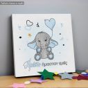 Kids canvas print Drawn butterflies, set