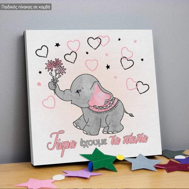 Kids canvas print Drawn butterflies, set