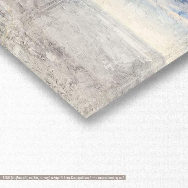 Canvas print Lighthouse by england's coast impasto , panoramic, detail