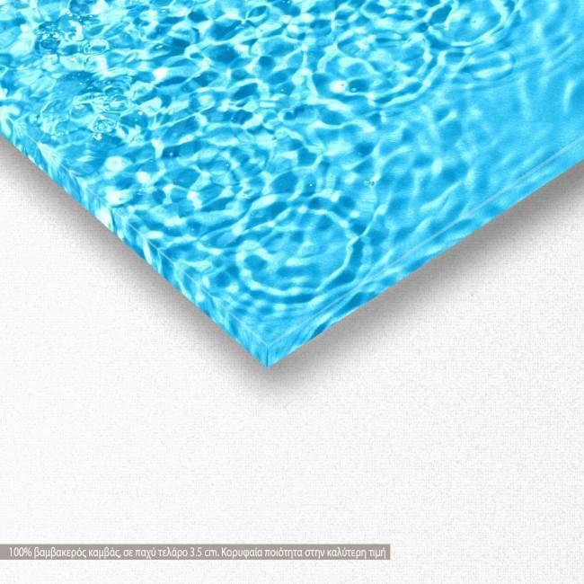 Canvas print Starfish relaxing in the pool, panoramic, detail